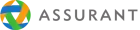 Circular emblem with interwoven blue, green, and orange bands followed by 'ASSURANT' in gray, uppercase letters.